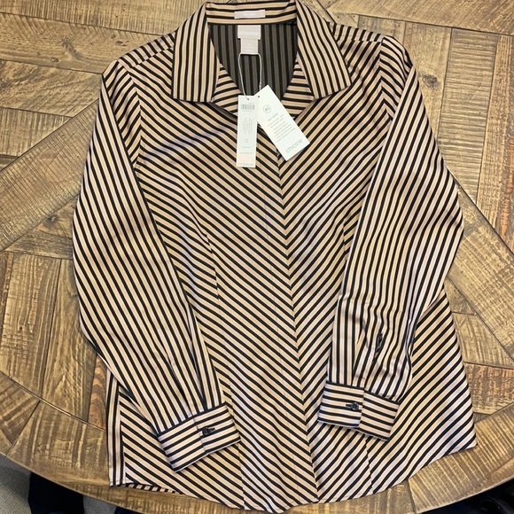 Ladies Chico’s fashion blouse - size 0 - Picture 5 of 9